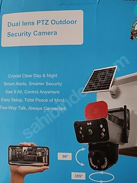 Yeni Kasa Gece Görüşlü 3 Ekranlı O-KAM 3815 PTZ Solar Sim Kartlı 4G Güvenlik Kamerası Güneş Enerjili Kamera OKAM 3815 ürün görseli 1