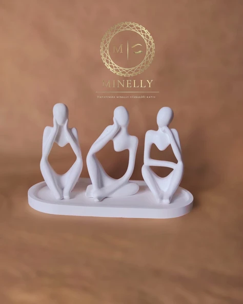 Minelly Absract Trio Tray ürün görseli 1