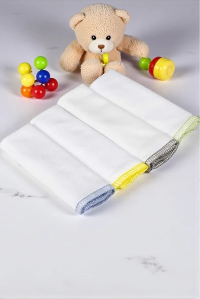 Cottonest Bebek Ağız Silme Mendili 4'lü Paket %100 Pamuk ürün görseli 1