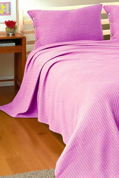 Cottonest Çitf Kişilik Yatak Örtüsü Pİke 2 Adet Yastık Kılıfı ürün görseli 1