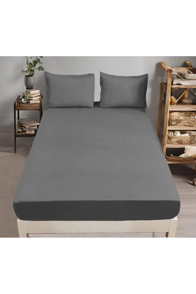 Cottonest Lastikli Çarşaf Seti Pamuklu Çift Kişilik Battal Boy180x200 ürün görseli 1