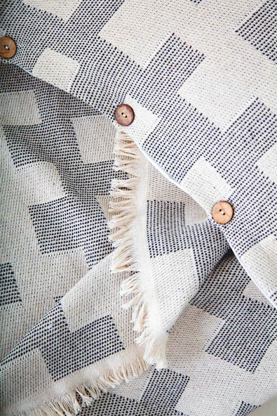 Cottonest Çift Kişilik Pike Yatak Örtüsü Seti İki Yastıklı Saçaklı ürün görseli 1