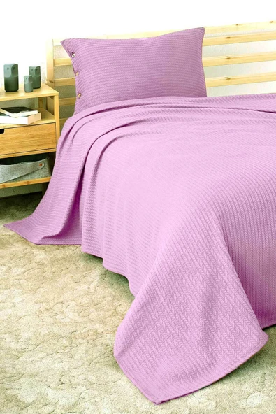 Cottonest Tek Kişilik Yatak Örtüsü Pİke 1 Adet Yastık Kılıfı ürün görseli 1