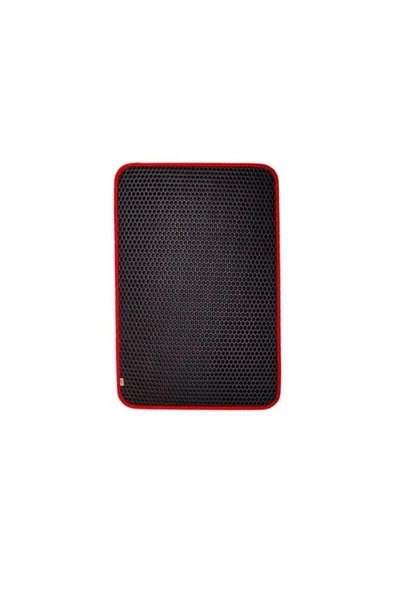 Cattie Kum Toplayıcı Fonksiyonel Kedi Paspası Altıgen Model L Boy - Red 50-75cm ürün görseli 1