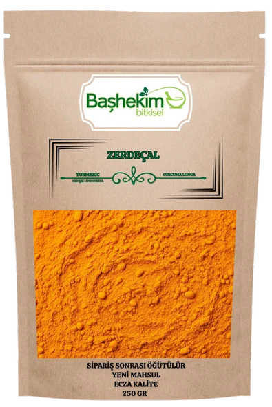 Zerdeçal Öğütülmüş Toz Sipariş Sonrası Öğütülür Yağı Alınmamış Karışım İçermez 250 Gr ürün görseli 1