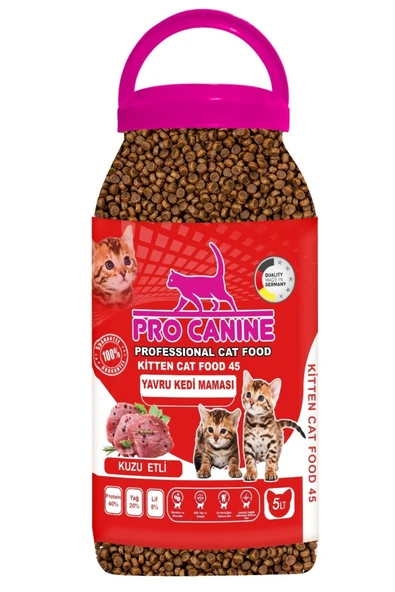 Professional Kuzu Etli Kitten Kedi Maması 5 lt ürün görseli 1