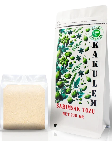 Kakulem SERTİFİKALI 250 GR Yerli Taş Köprü Sarımsak Tozu ürün görseli 1