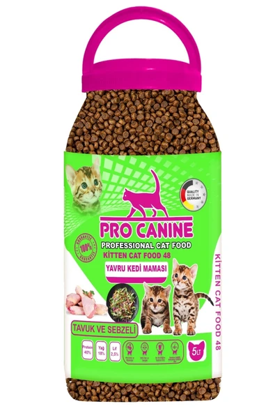 Professional Tavuk ve Sebzeli Kitten Kedi Maması 5 lt ürün görseli 1