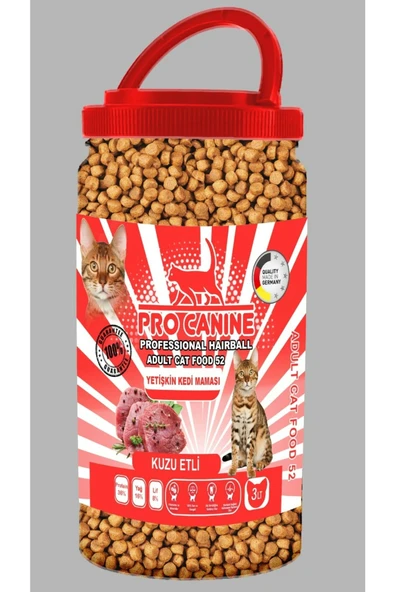 Professional Haırball Kuzu Etli Yetişkin Kedi Maması 3 lt ürün görseli 1