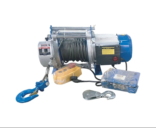 Shun 1500 Kg Profesyonel 220 Volt 30 Metre Vinç - 1,5 Ton 30 Metre ürün görseli 1