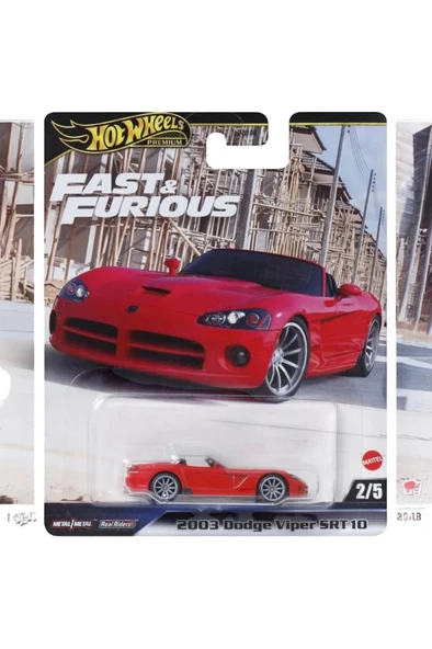 Hot Wheels 2024 Premium Fast & Furious 2003 Dodge Viper SRT10 Red 2/5 ürün görseli 1