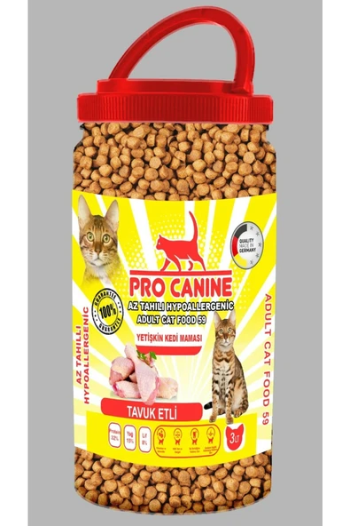 Az Tahıllı Hypoallergenic Tavuklu Etli Yetişkin Kedi Maması 3 Lt ürün görseli 1