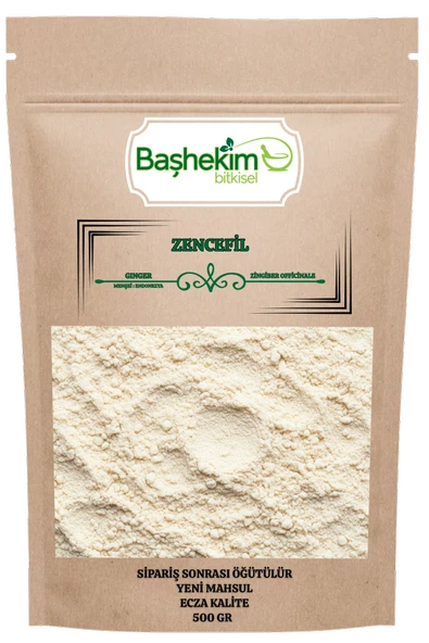 Zencefil Öğütülmüş Toz Sipariş Sonrası Öğütülür Yağı Alınmamış Karışım İçermez 500 Gr ürün görseli 1
