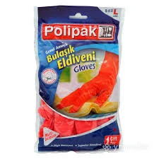 POLİPAK BULAŞIK ELDİVENİ 9-9,5 LARGE YEŞİL RENK ürün görseli 1