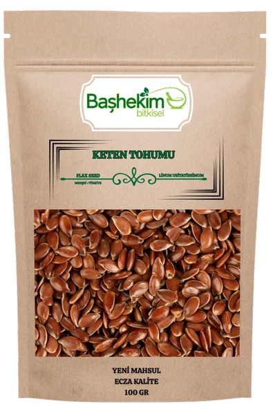 Keten Tohumu Seçilmiş Ecza Kalite Yerli Ürün Yeni Mahsul 100 Gr ürün görseli 1