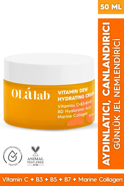 OlaLab C Vitaminli Aydınlatıcı Leke Karşıtı Günlük Su Bazlı Nemlendirici Krem 50 ml ürün görseli 1