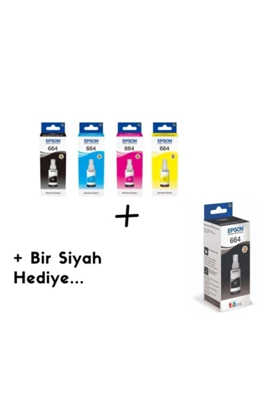 EPSON Mürekkep Kartuş Takımı T664 L382 ürün görseli 1