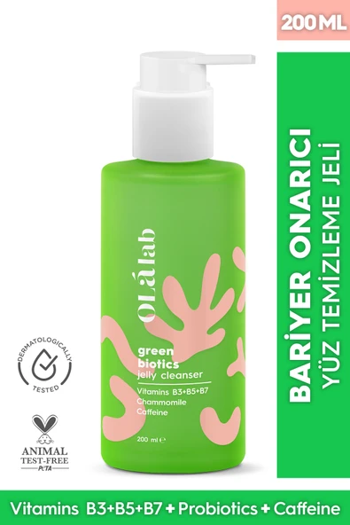 OlaLab Arındırıcı Bariyer Onarıcı Probiyotik Içerikli Makyaj Yüz Temizleme Jeli 200 ml ürün görseli 1