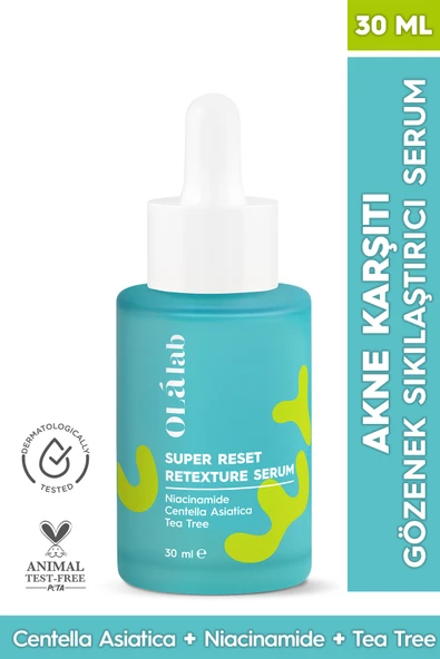 OlaLab Akne Ve Siyah Nokta Karşıtı Gözenek Sıkılaştırıcı Niacinamide Cilt Serumu 30ml ürün görseli 1