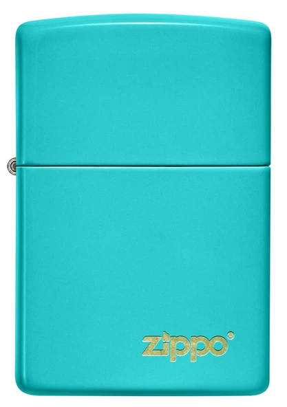 Zippo 49454ZL-087048 Flat Turquoise Zippo Lasered Çakmak ürün görseli 1