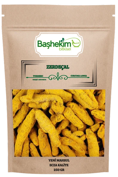 Zerdeçal Kök Kuru Yeni Mahsul Ecza Kalite Seçilmiş 250 Gr ürün görseli 1