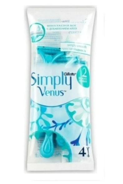 Gillette Venus Gillette Kadın Poşet Venüs Simply 2 Bıcak 4 Lü Yedek ürün görseli 1