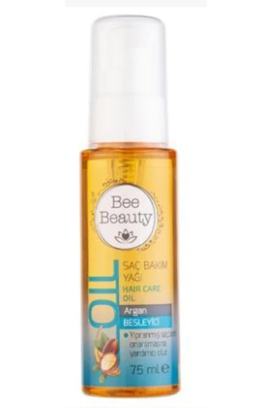 Bee Beauty Argan Saç Bakım Yağı 75 ml Besleyici Yıpranmış Saçların Onarılmasına Yardımcı Olur ürün görseli 1