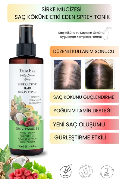 True Bee Daily Dream Series | Dökülme Karşıtı Sirkeli Tonik 250 ml ürün görseli 1