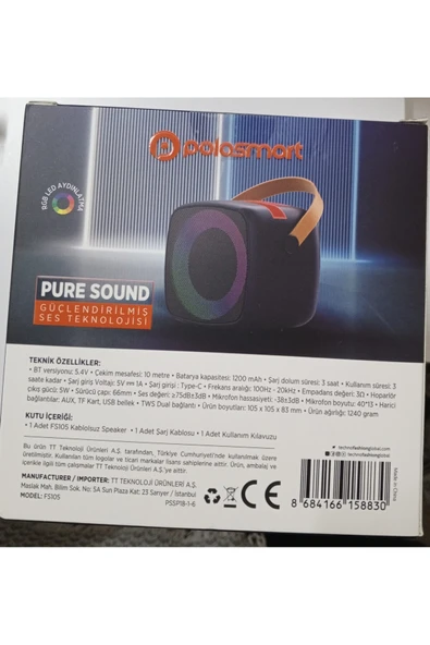 Polosmart KABLOSUZ SPEAKER FS105 - Resim 3