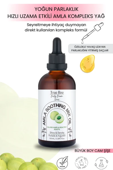 True Bee Daily Dream Series Hızlı Uzatma Ve Yoğun Parlatma Etkili Amla Kompleks Yağ 100 ml ürün görseli 1