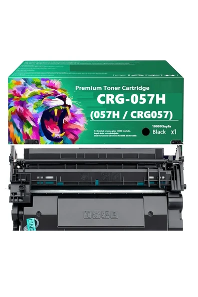 Canon CRG-057H ( CRG057H ) Canon İ-Sensys LBP-236dw Yazıcı Uyumlu Çipli Muadil Toner 10.000 Sayfa ürün görseli 1