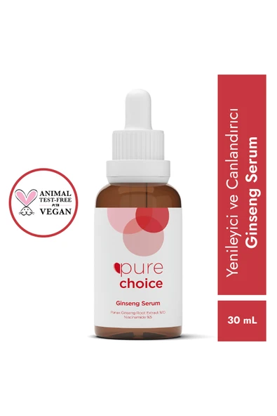 Pure Choice Ginseng Serum 30 Ml (panax Ginseng Root Extract %10 + Niacinamide %5) ürün görseli 1