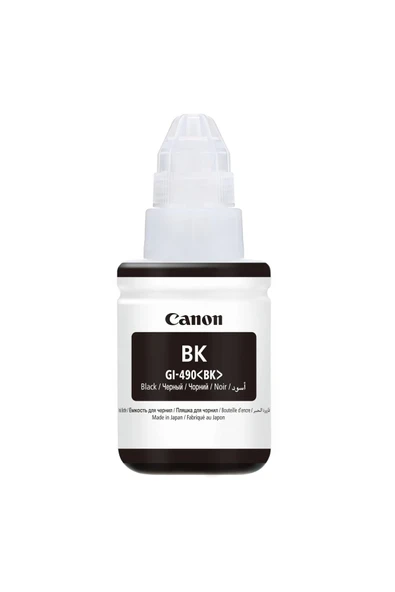 Canon Gi-490 Black Mürekkep Kartuşu 135ml 0663c001 6000 Sayfa (orjinal) Uyumlu ürün görseli 1