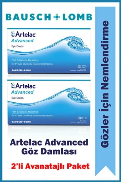 Artelac Advanced Göz Damlası 30 Flakon 2'Li PAKET (SKT:05/2027) ürün görseli 1