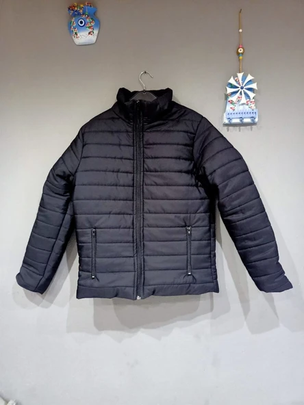 Unisex Astarlı Doldulu Mont - Resim 2