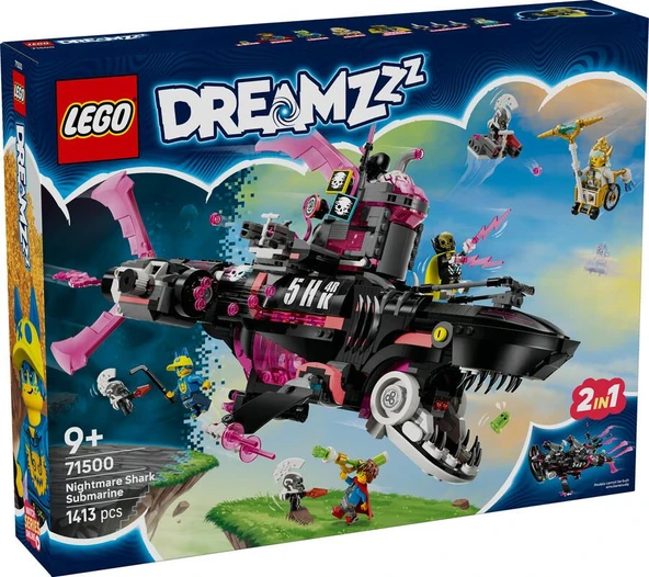 LEGO Dreamzzz 71500 Nightmare Shark Submarine ürün görseli 1