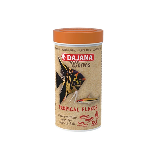 Dajana Worms Tropical Flakes 250 Ml 45 Gr ürün görseli 1