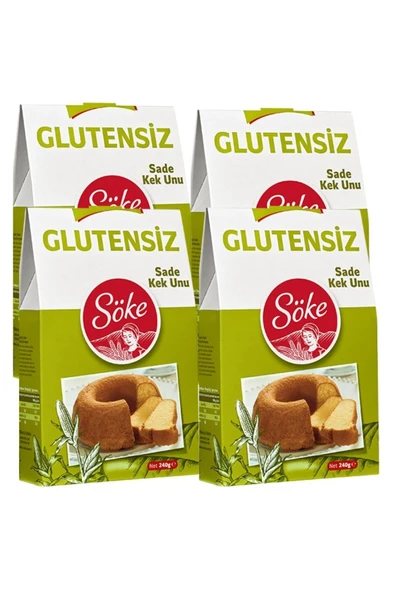 Glutensiz Kek Un Sade 4x240 g 4 lü Set ürün görseli 1