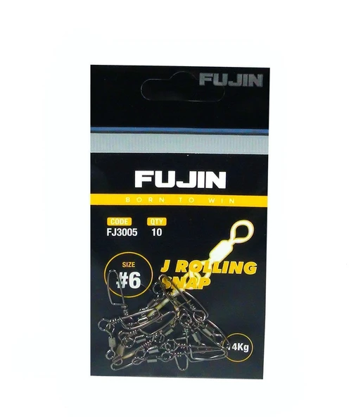 Fujin J Rolling Snap Bilyalı Kilitli Klips Black Nickel ürün görseli 1