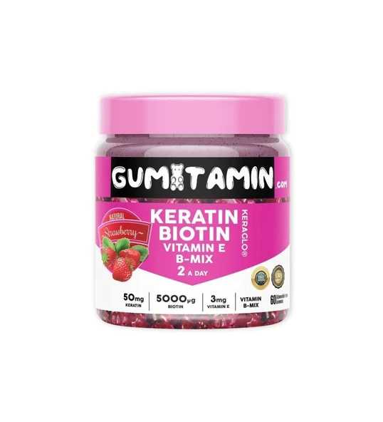 Gumitamin Keratin ve Biotin 60 Gummies ürün görseli 1