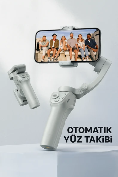 SS17 Akıllı Gimbal Sabitleyici Otomatik Yüz Takip Destekli Telefon Kamera ürün görseli 1