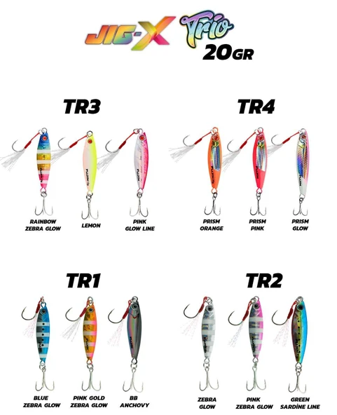 Fujin Jig-X Trio 3lü Micro Jig 20gr ürün görseli 1
