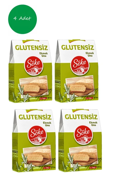 Söke Glutensiz Ekmek Unu 250gr x 4 Adet ürün görseli 1