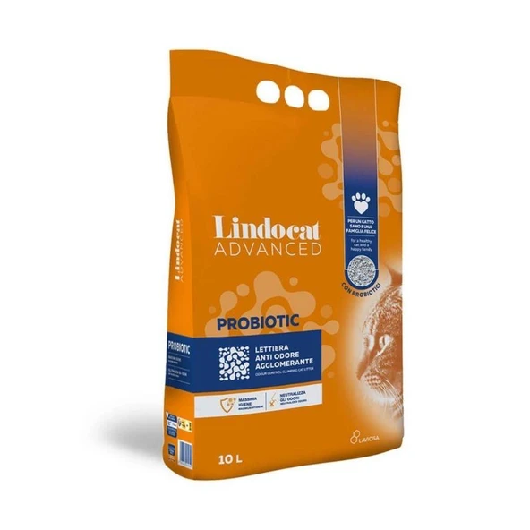 Lindocat Advanced Probiotic Bakteri Önleyici Topaklanan Kedi Kumu 10 Lt ürün görseli 1