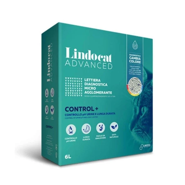 Lindocat Advanced +PH Kontrol Hastalık Teşhis Eden Topaklanan Kedi Kumu 6 Lt ürün görseli 1