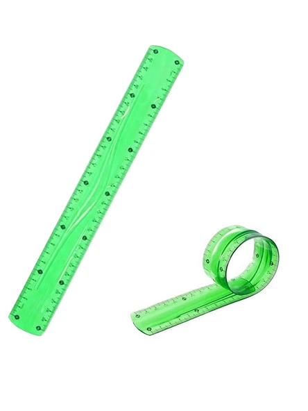 Mavi Esnek Plastik Cetvel Flexy Cetvel Kırılmayan Cetvel 30 Cm - 1 Adet ürün görseli 1