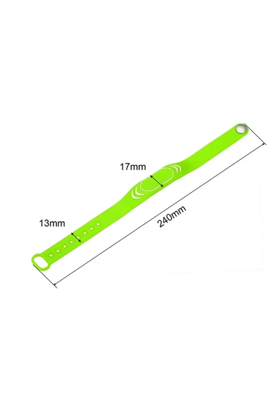 125Khz Rfid Bileklik Yeşil - Resim 8