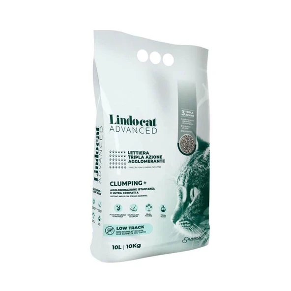 Lindocat Advanced Pati İzi Bırakmayan Ekstra Topaklanan Bentonit Kedi Kumu 10 Lt ürün görseli 1