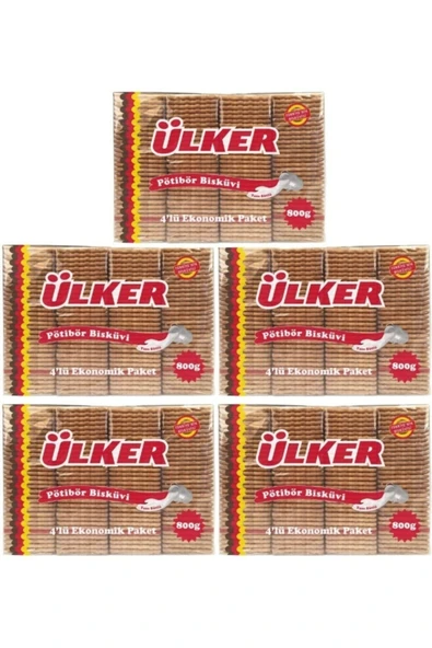 Ülker Pötibör Bisküvi 800 Gr x 5 Adet ürün görseli 1