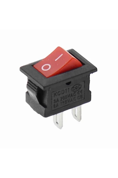 KCD1 2 Pin Anahtar Kırmızı ürün görseli 1
